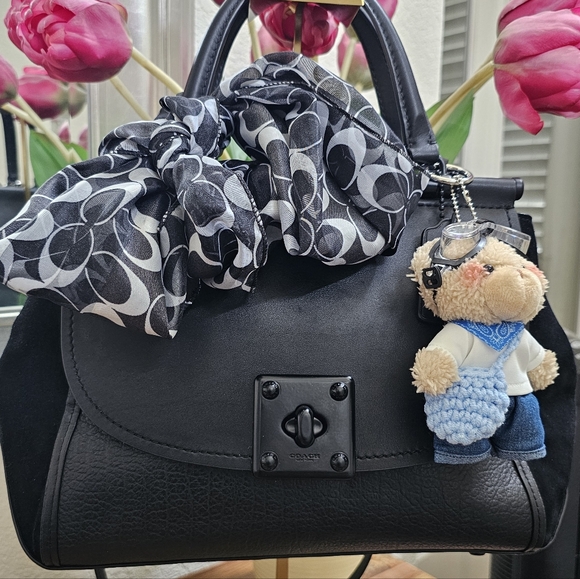 Coach EUC Drifter Black Leather Satchel - Picture 8 of 9